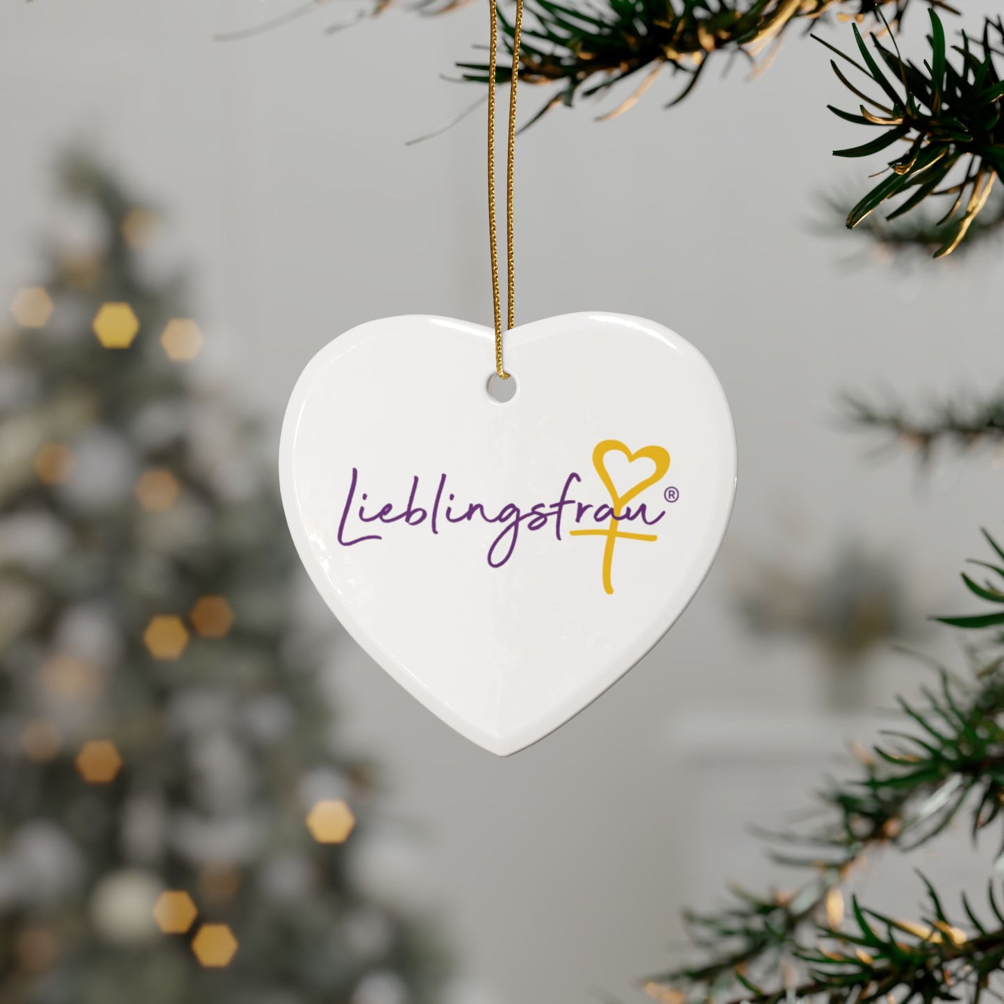 Lieblingsfrau KERAMIKANHÄNGER (Herz, Stern, Rund, Baum, Oval)