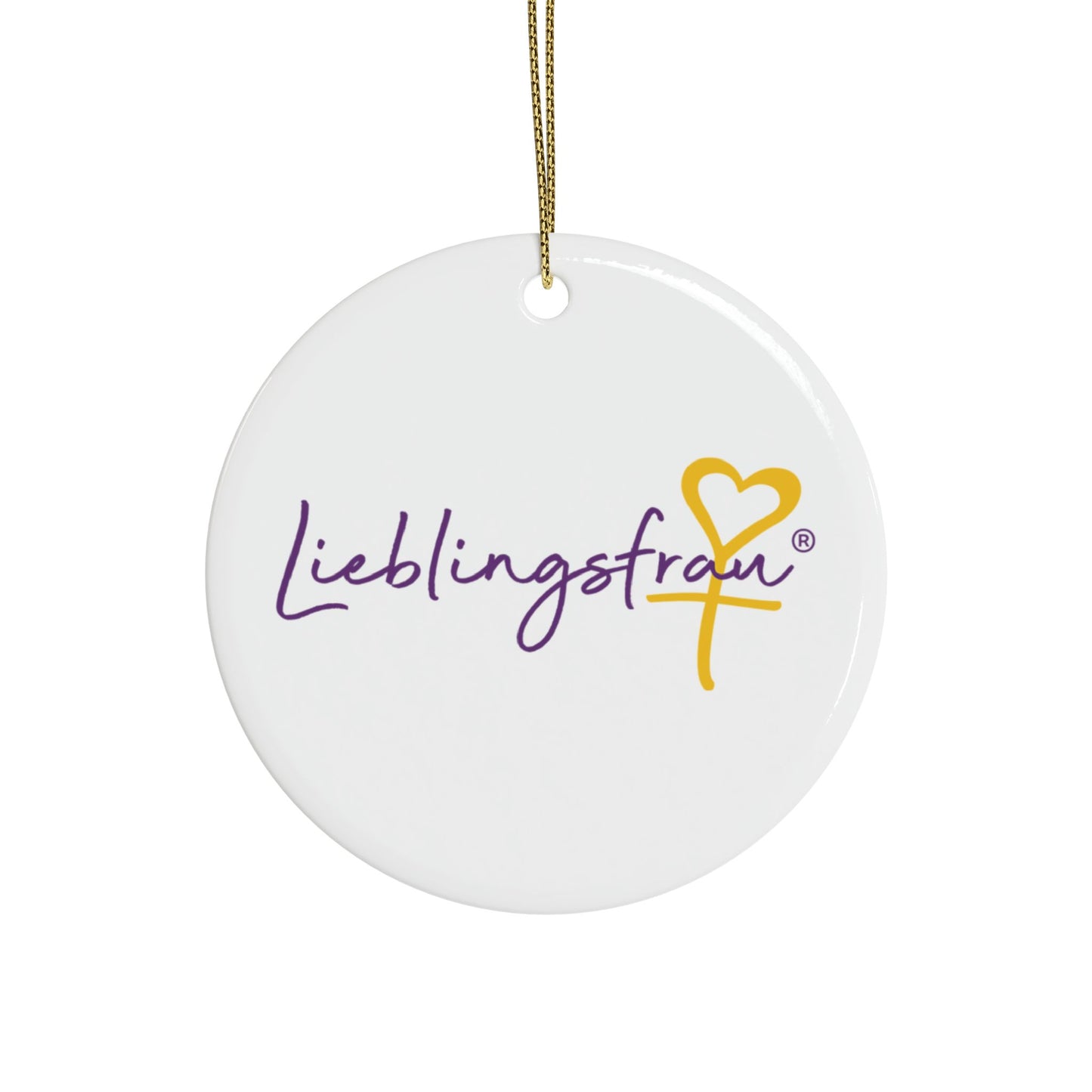 Lieblingsfrau KERAMIKANHÄNGER (Herz, Stern, Rund, Baum, Oval)