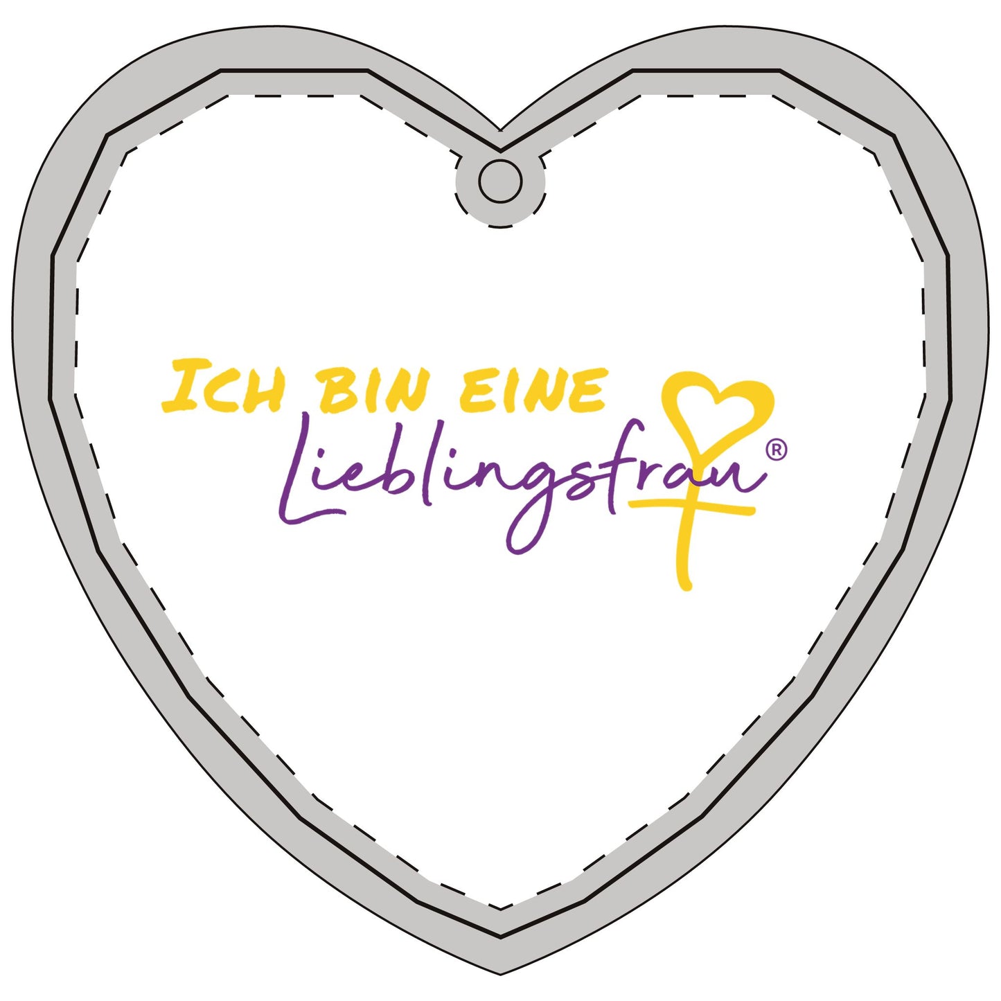 Ich bin eine Lieblingsfrau KRISTALLGLAS-ANHÄNGER
