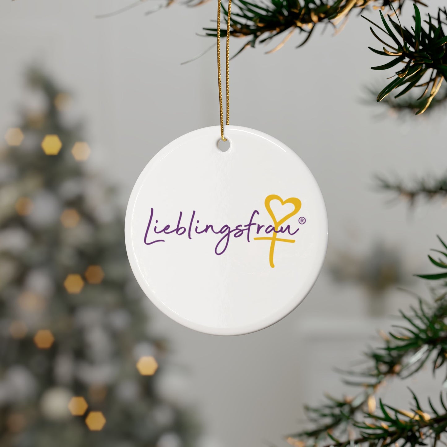 Lieblingsfrau KERAMIKANHÄNGER (Herz, Stern, Rund, Baum, Oval)