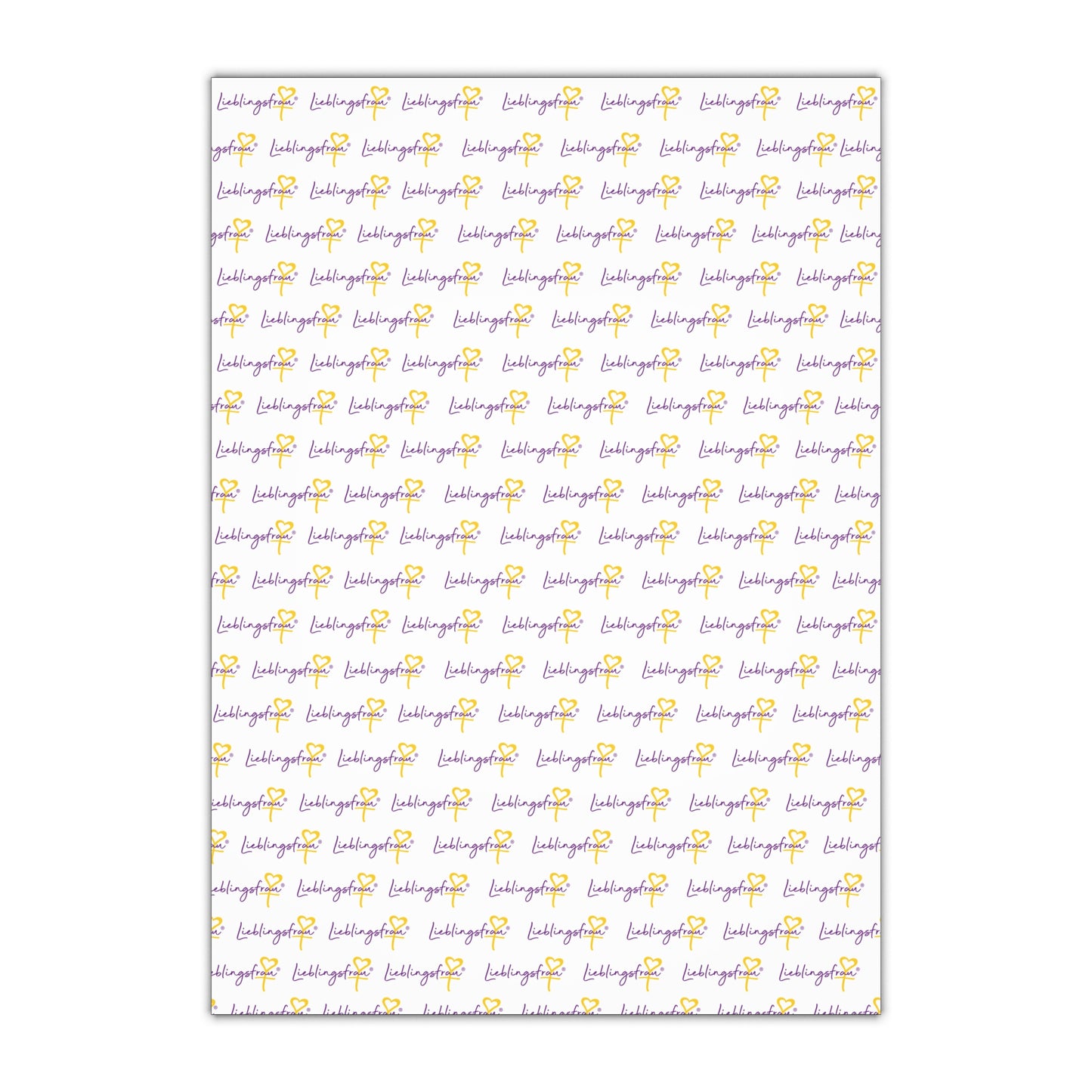 Lieblingsfrau GESCHENKPAPIER, 1Stk