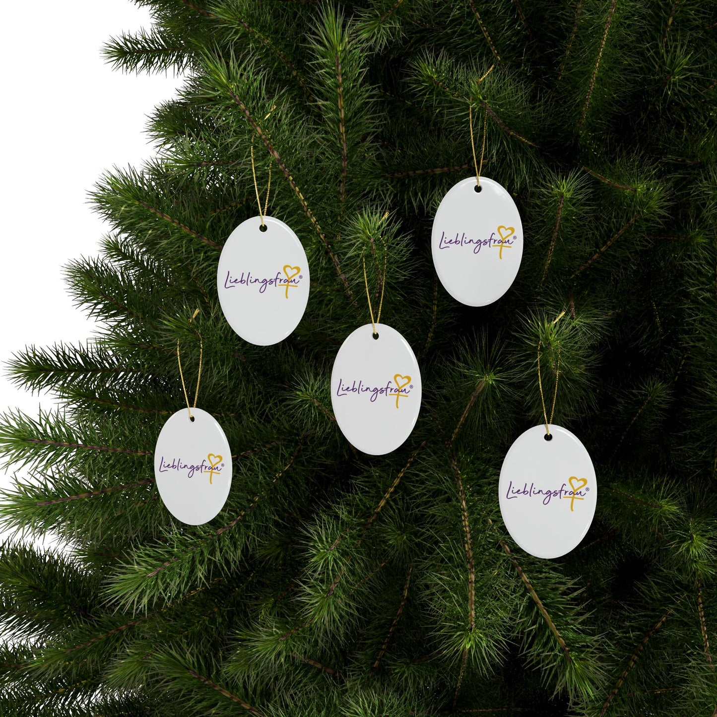 Lieblingsfrau KERAMIKANHÄNGER (Herz, Stern, Rund, Baum, Oval)