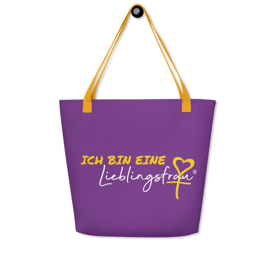 Ich bin eine Lieblingsfrau Tragetasche mit Innentasche