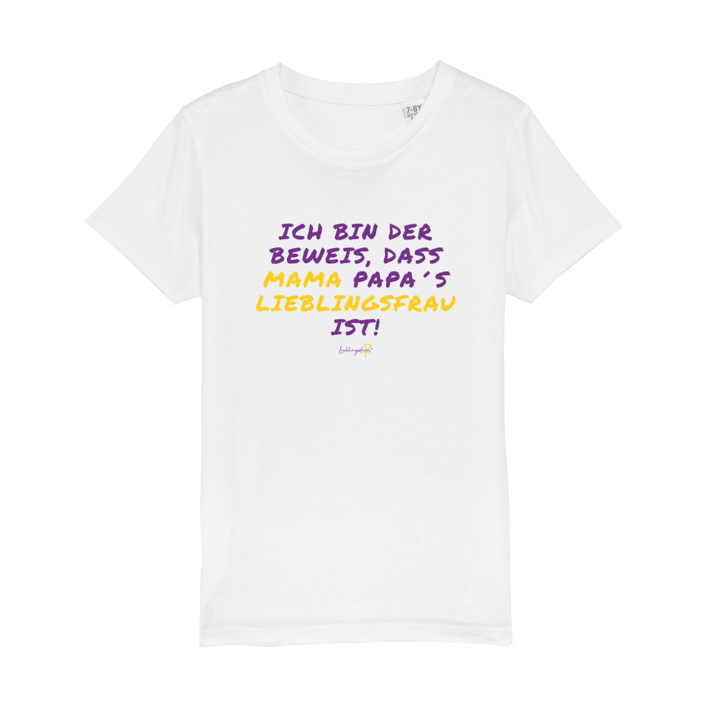 Ich bin der Beweis, das Mama Papas Lieblingsfrau ist KINDER T-SHIRT