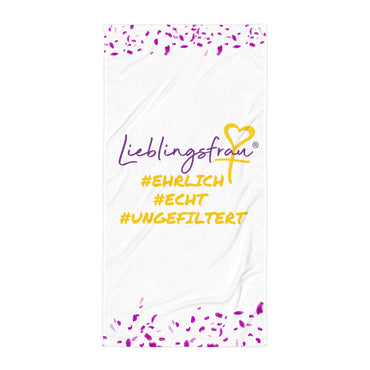 Lieblingsfrau #ehrlich #echt #ungefiltert HANDTUCH